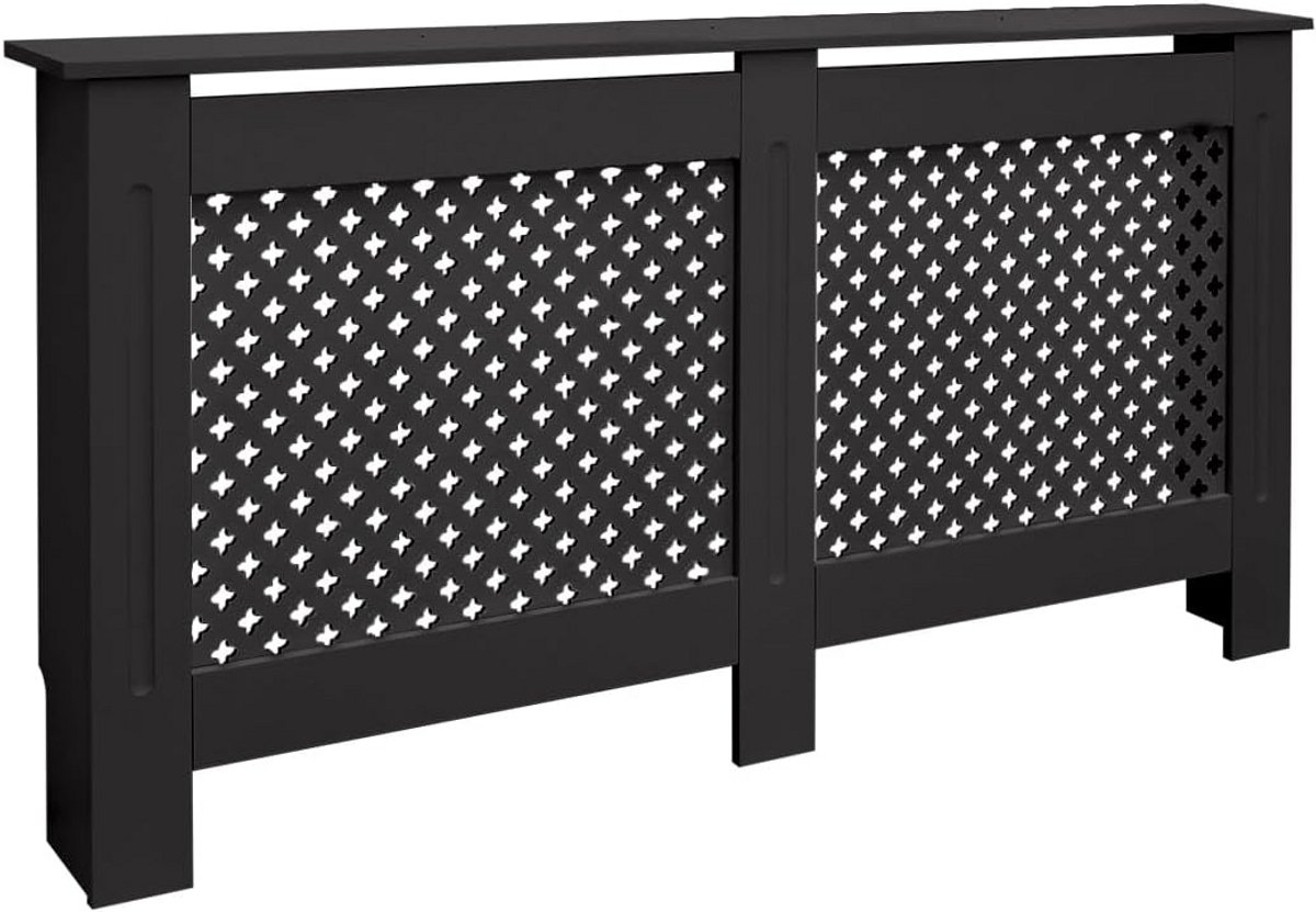 Radiatorombouw Zwart met Honingraatpatroon voor Woonkamer en Slaapkamer