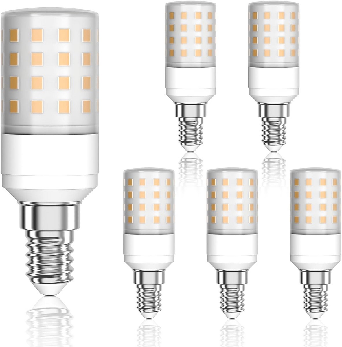E14 LED Lampen Warm Wit 2700K Energiezuinig voor Binnen en Buiten 6 Stuks