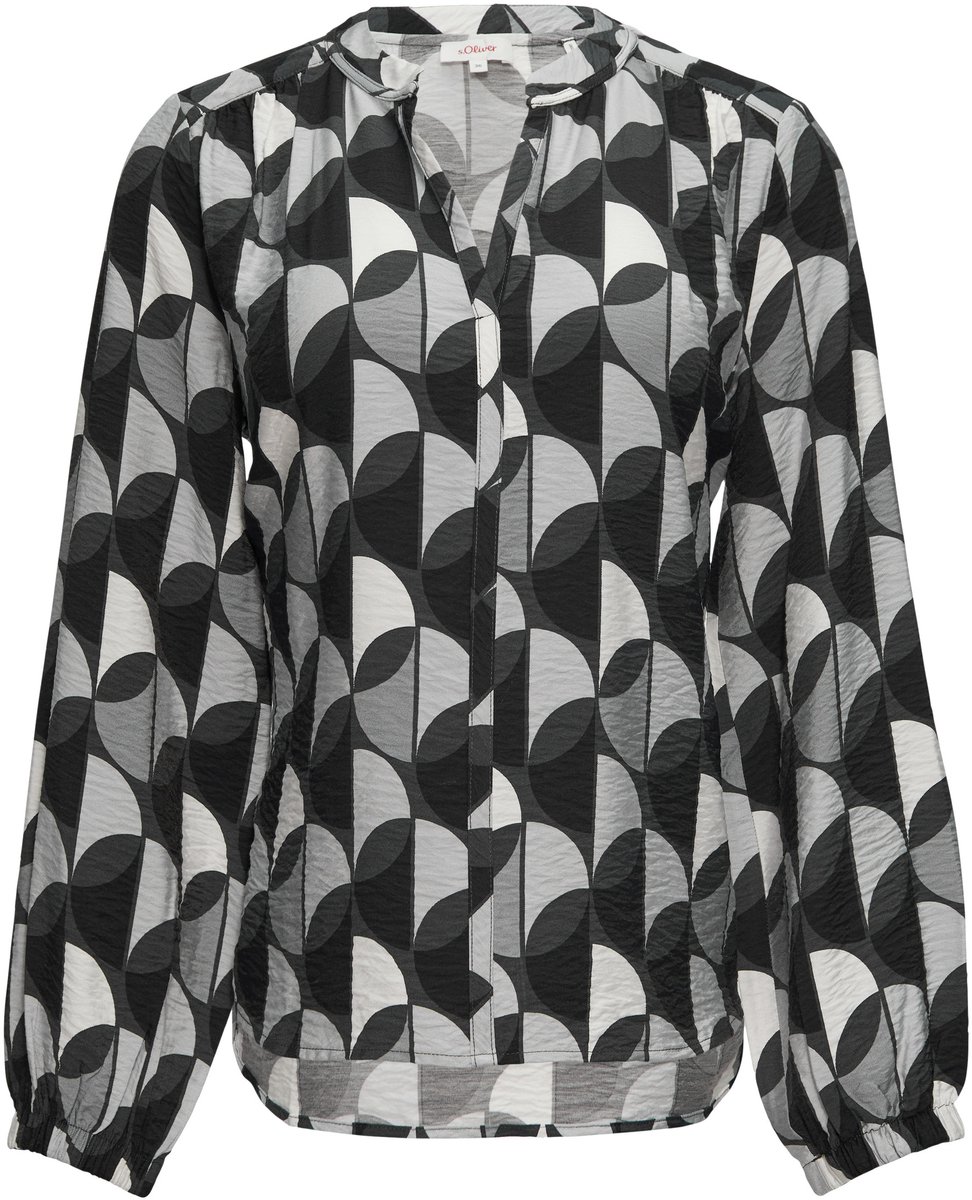 s.Oliver - female - Gestructureerde blouse van gemêleerde viscose