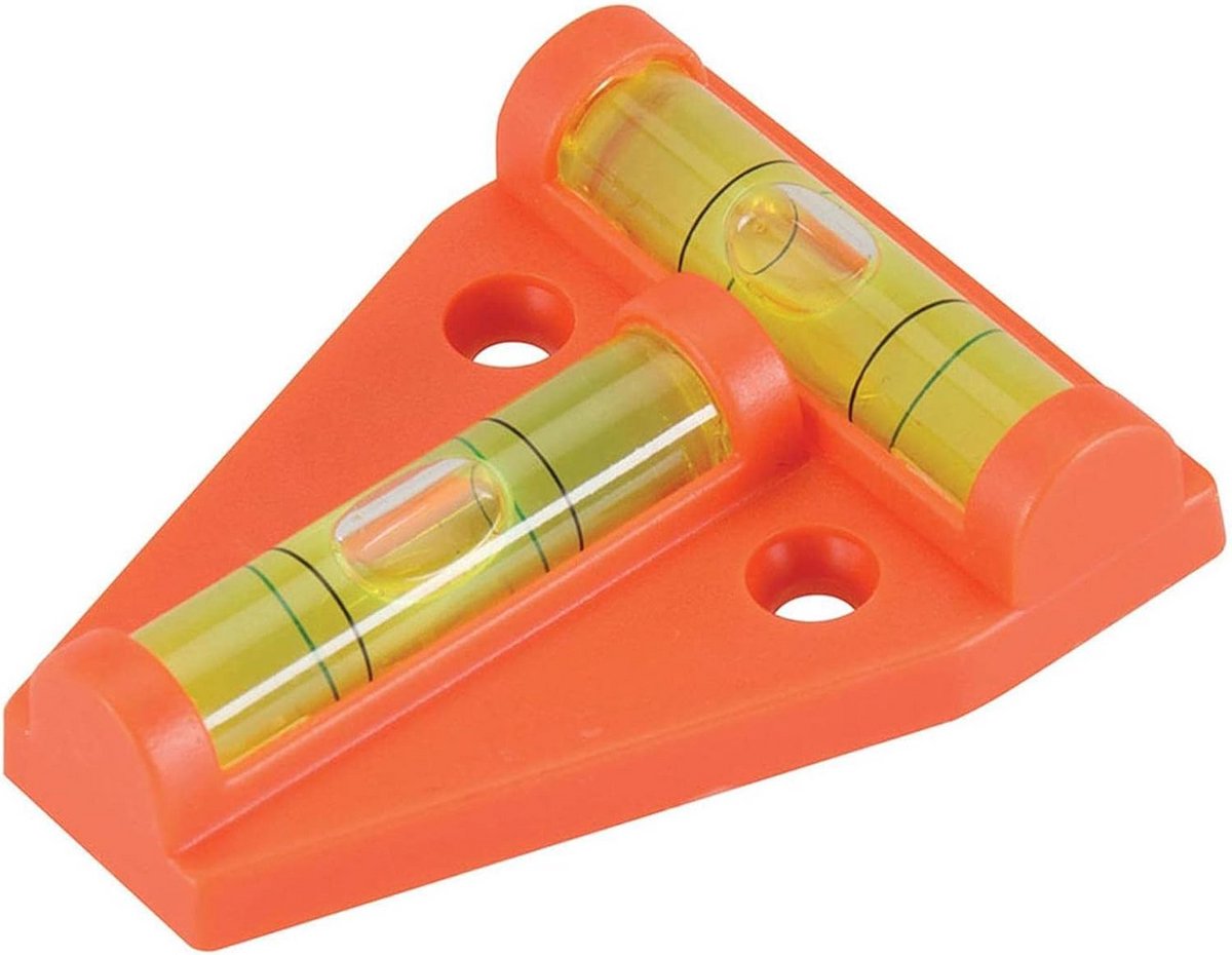 Dubbele Waterpas voor Caravan en Camper met T-Niveau