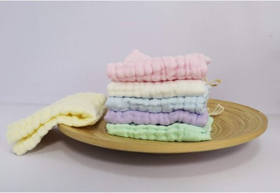 12x Zachte Hydrofiele Luiers / Wasdoekjes voor Baby - 30x30 cm - Extra Zacht voor Gevoelige Huid — afbeelding 4