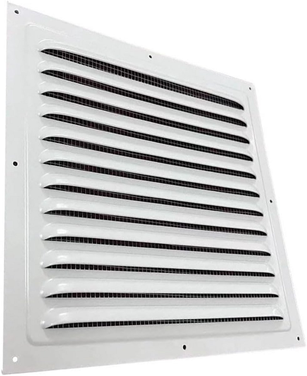 Vierkante Ventilatie Rooster Wit Met Vliegengaas voor Binnen en Buiten