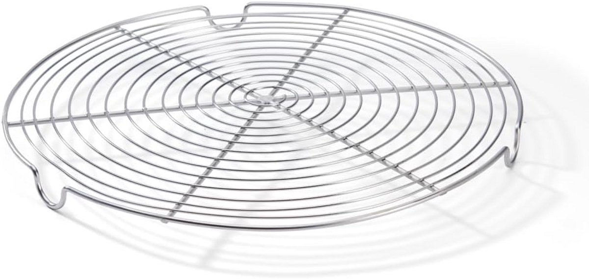 Ronde RVS Schaal met Voeten voor Serveren en Presenteren
