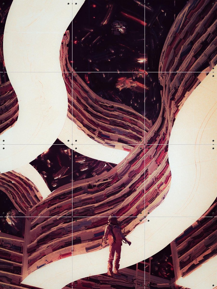 IXXI Astronaut, Vineet Suresh - 60 x 80 cm - Gratis ophangtool - Grote wanddecoratie en posters - Surrealisme, Kleurrijk, Illustraties, Digitale