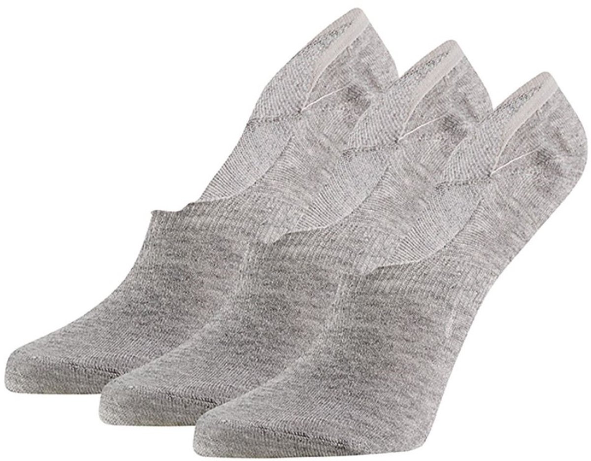 Apollo - 6-Pack - Bamboe Footies - No Show - Antibacterieel - Heren / Dames - grijs - 43-46 - 121475000