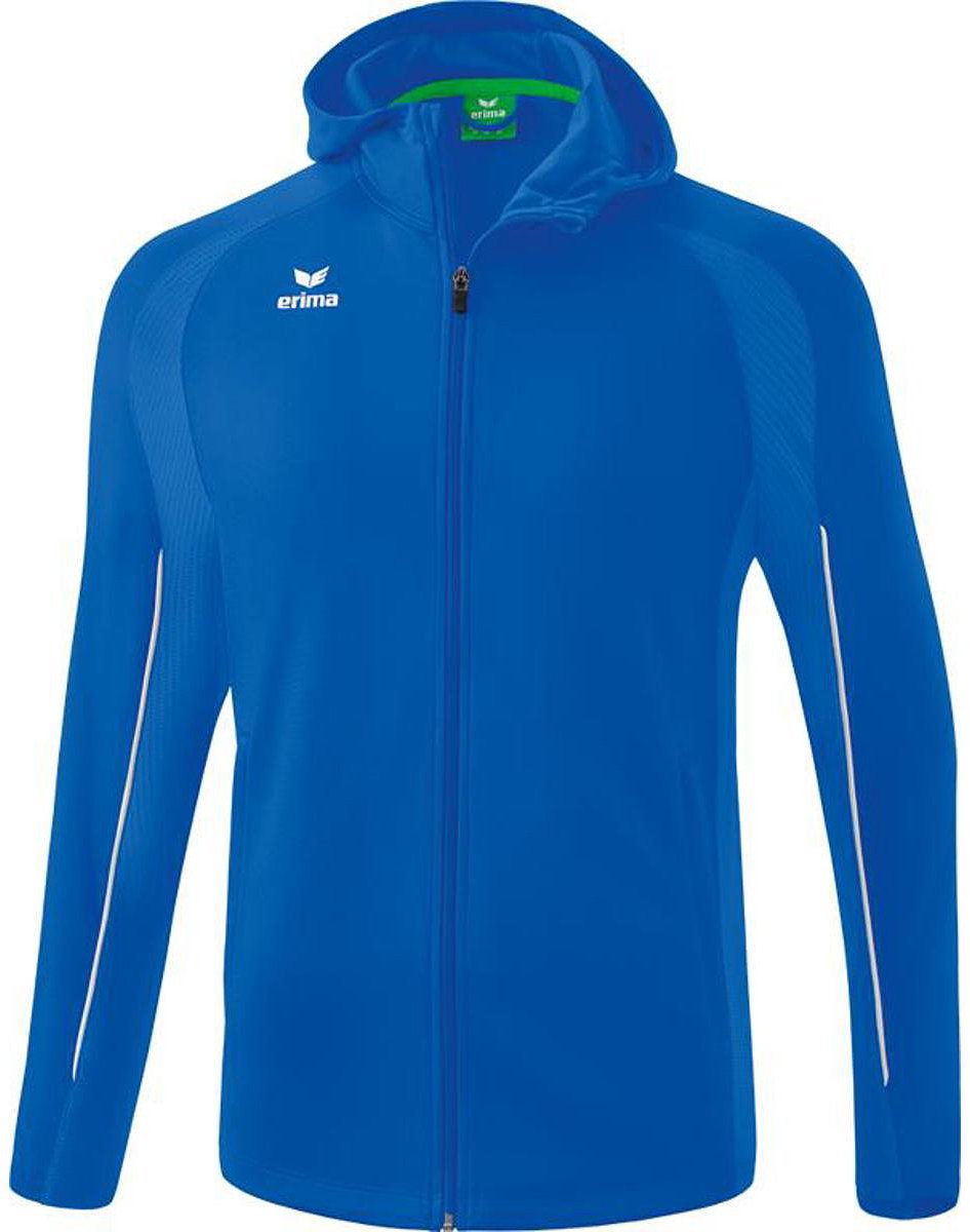Erima Liga Star Trainingsjack Met Capuchon Kinderen - New Royal / Wit | Maat: 140