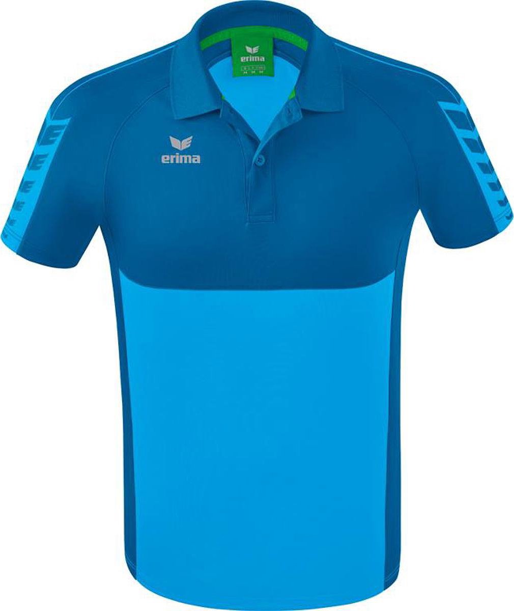 Erima Six Wings Polo Heren - Curaçao | Maat: XXL