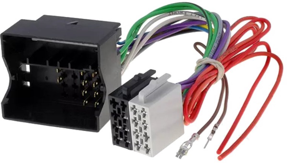 Mercedes Quadlock naar ISO kabel - Audio 10 en 20 - SLK en E-klasse - 0,15 meter