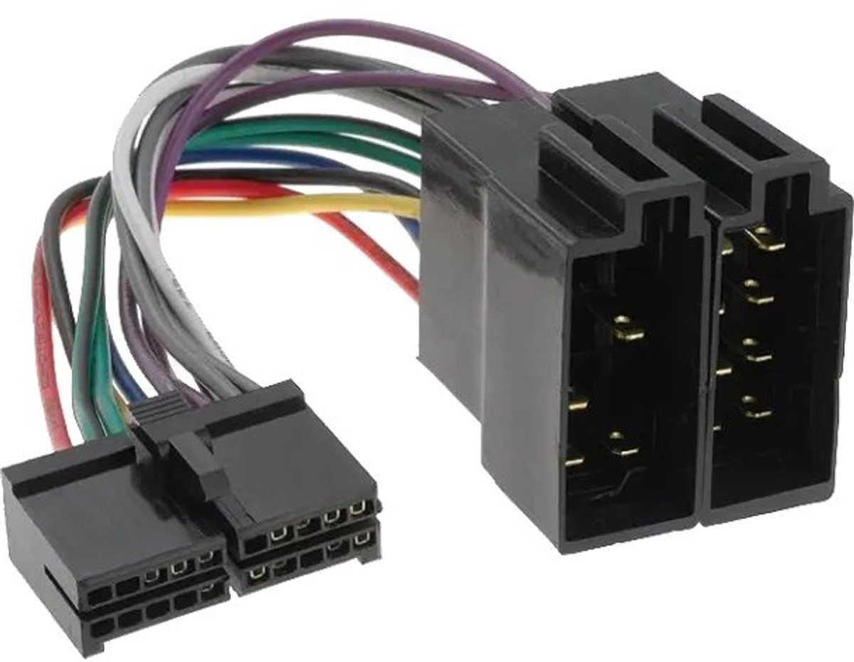 ISO kabel voor AEG autoradio - 28x7,5mm - 20-pins - 0,15 meter