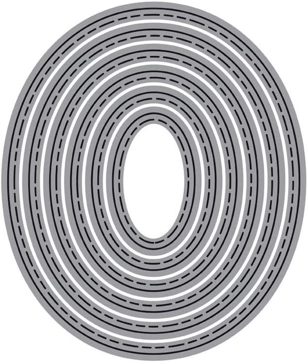 Stansvormen Set - Ovale Vormen - Kaarten Maken - Hoogwaardig Metaal - Tot 73 cm