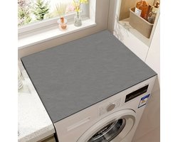 Een effen, gestructureerde beschermmat voor de deksel van de wasmachine en droger, die snel droogt, zeer absorberend is en antislip.