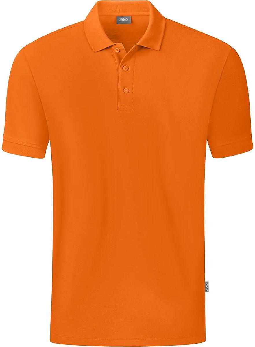 Jako Organic Polo Kinderen - Oranje | Maat: 128