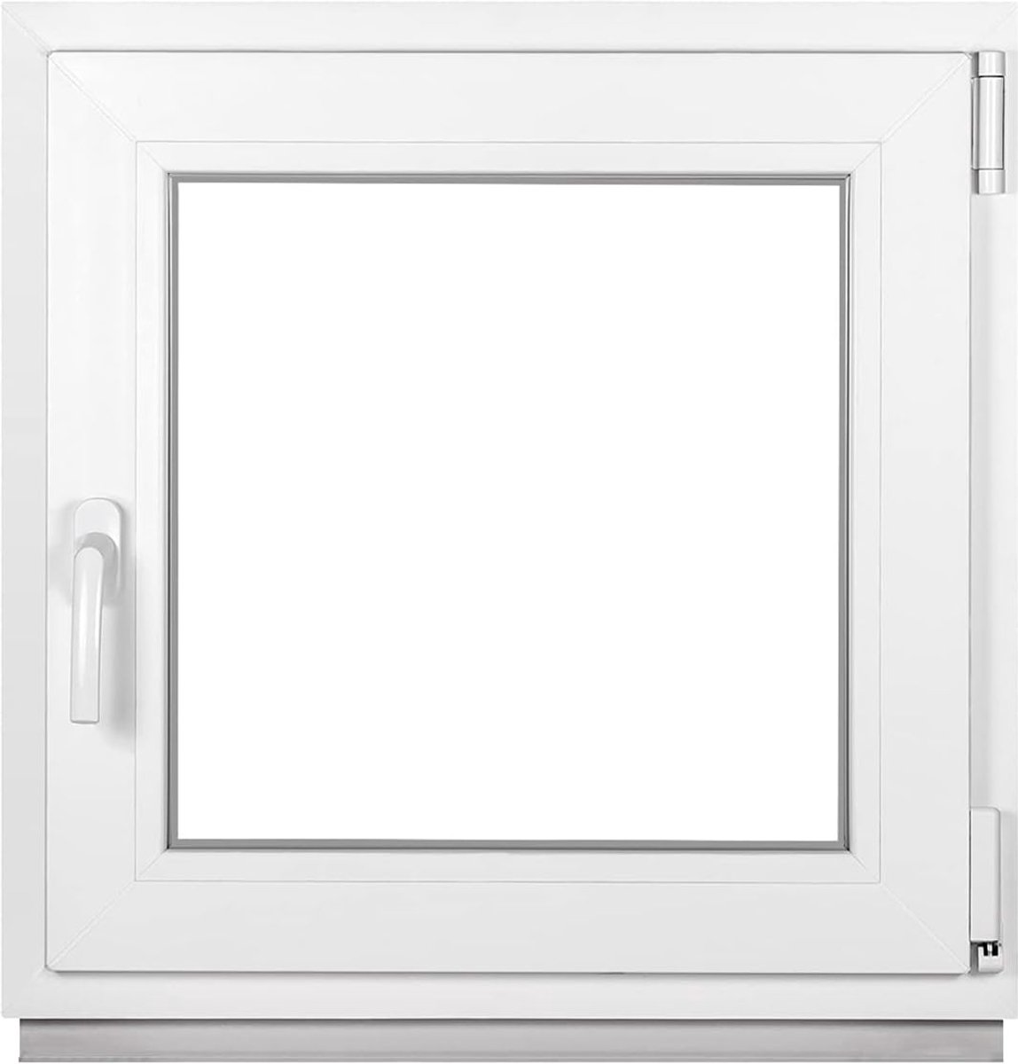 Kelderraam Kunststof - Kozijn Raam - Ventilatie en Licht - 2-voudig Glas - 90x90cm - Wit