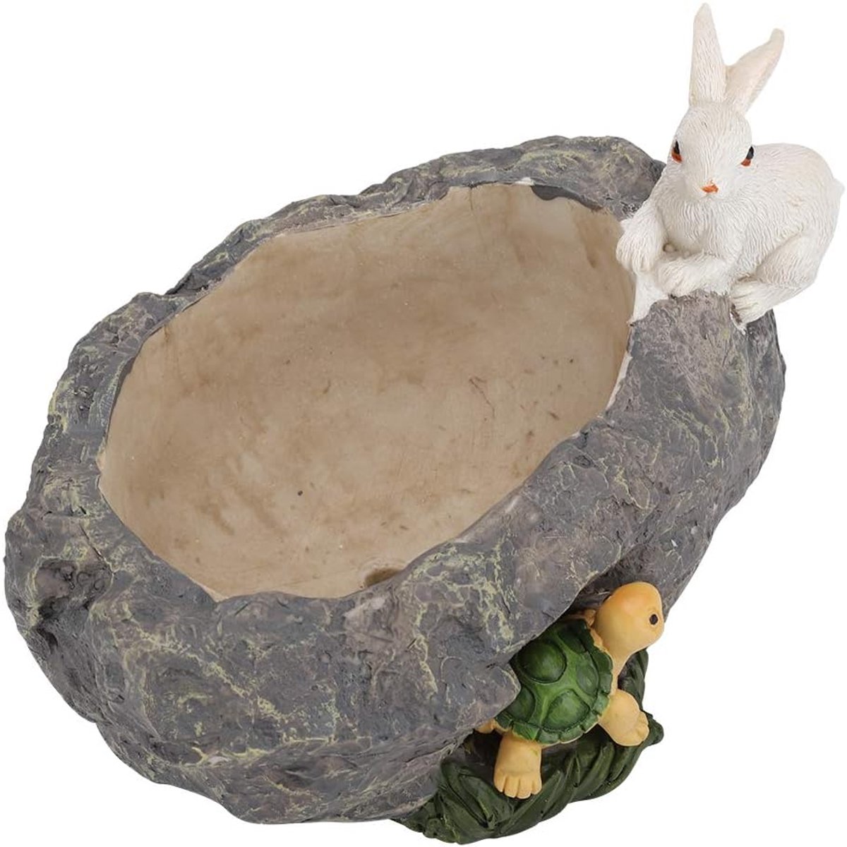 Dieren Plantenbak - Hars Bloempot - Bureau Decoratie - Met Afvoergat - 18.5x12.5x18.5cm