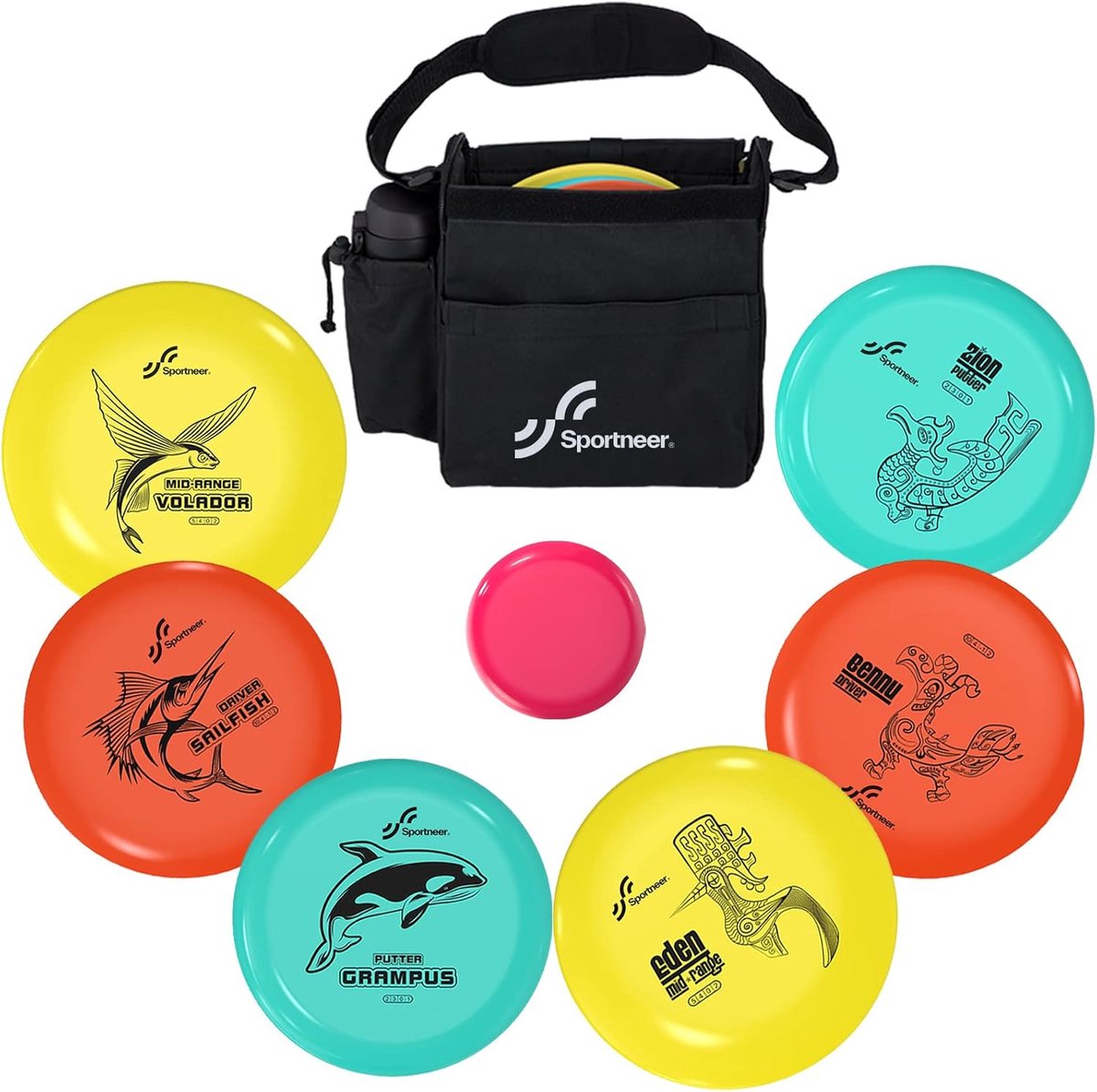 Discgolf Set - Golfschijven - Outdoor Spel - 6 Delige Set - 22x12x22 cm