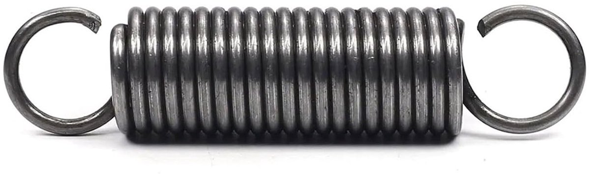 Trekveer Staal - Spanveer Dubbele Haak - Industrieel Gebruik - Duurzaam Verenstaal - 3.5x24x300mm