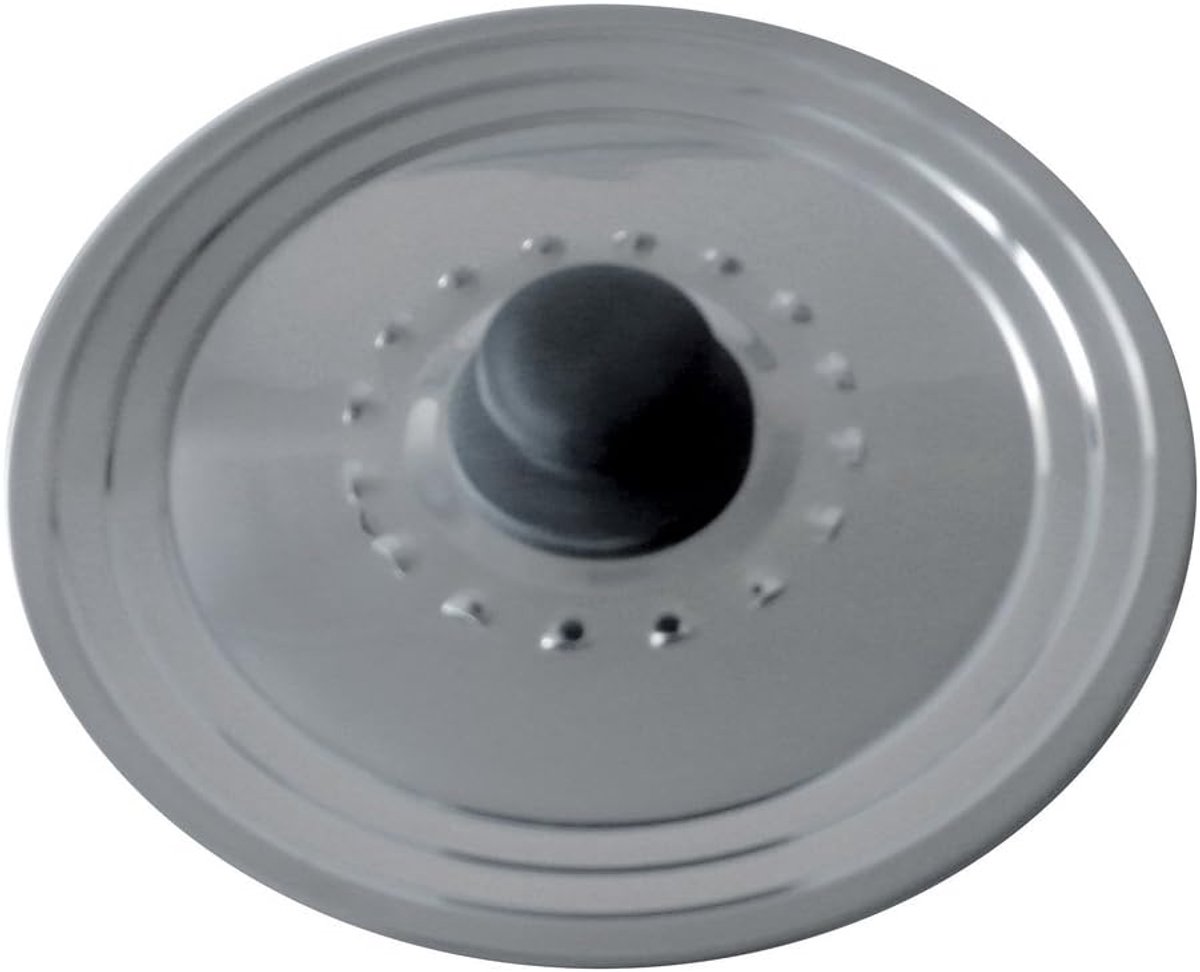Hapjespan met Deksel - Koekenpan - Dagelijks Koken - Roestvrij Staal - 22-26 cm - Zilver