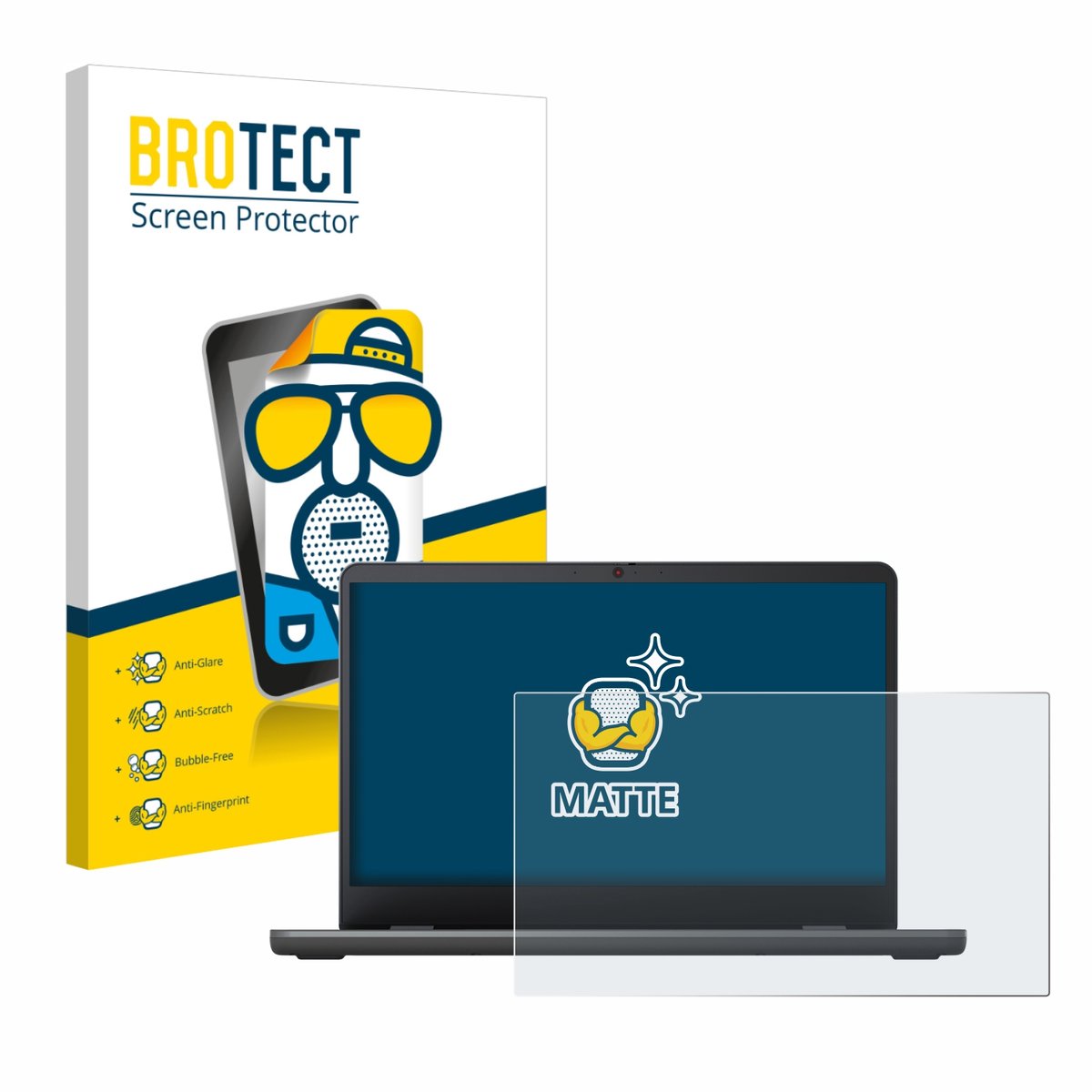 BROTECT - Screenprotector voor Lenovo Chromebook 14e Gen 2 - Folie Beschermfolie matte