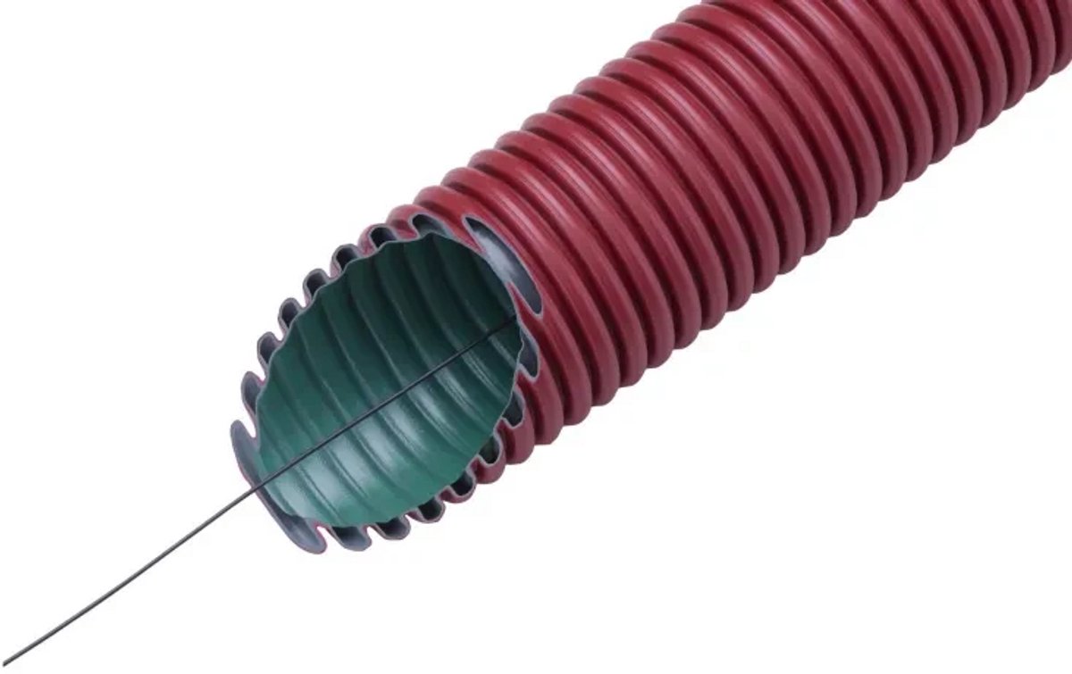 Frankische Kabuflex R plus 450 co2ntrol mantelbuis met trekdraad 40mm - rood rol 50 meter (19217040)