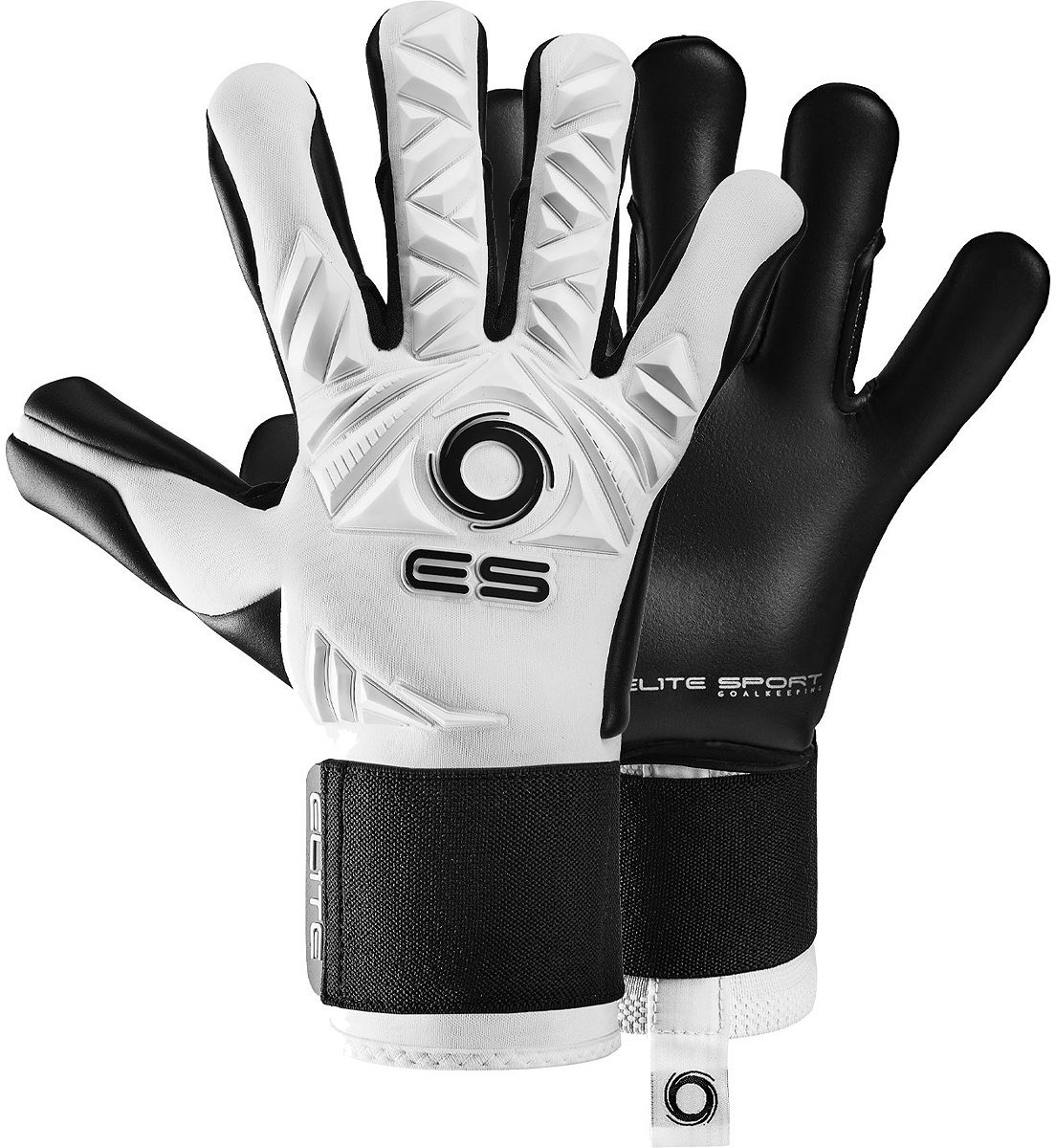 Elite Sport Neo Revolution II Combi Keepershandschoenen - Wit / Zwart | Maat: 10