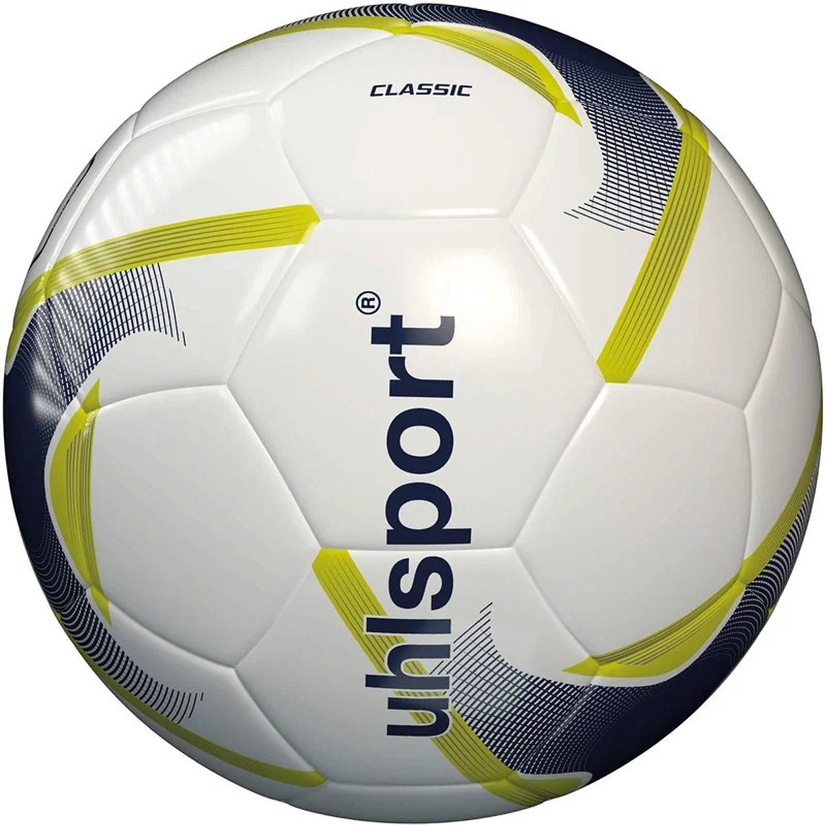 Uhlsport Classic (3) Trainingsbal - Wit / Fluogeel | Maat: 3