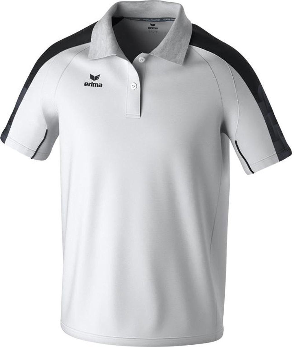 Erima Evo Star Polo Heren - Wit / Zwart | Maat: L