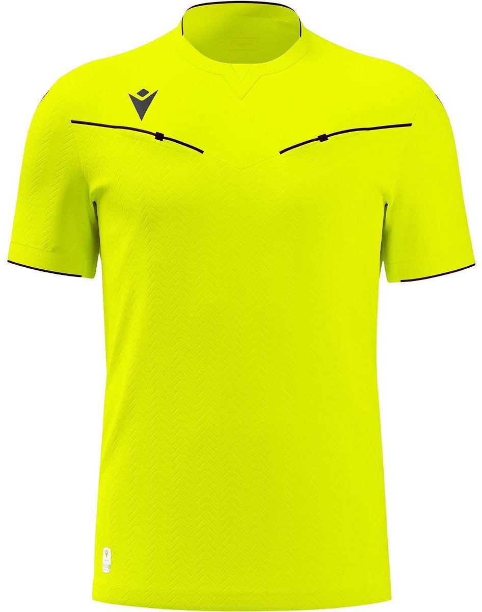 Macron Ponnet Eco Scheidsrechtersshirt Korte Mouw Heren - Fluogeel | Maat: XL