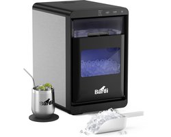 Bardi Nugget IJsblokjesmachine 1.8L – Crushed Ice – 20KG per 24 uur – Zelfreiniging – RVS