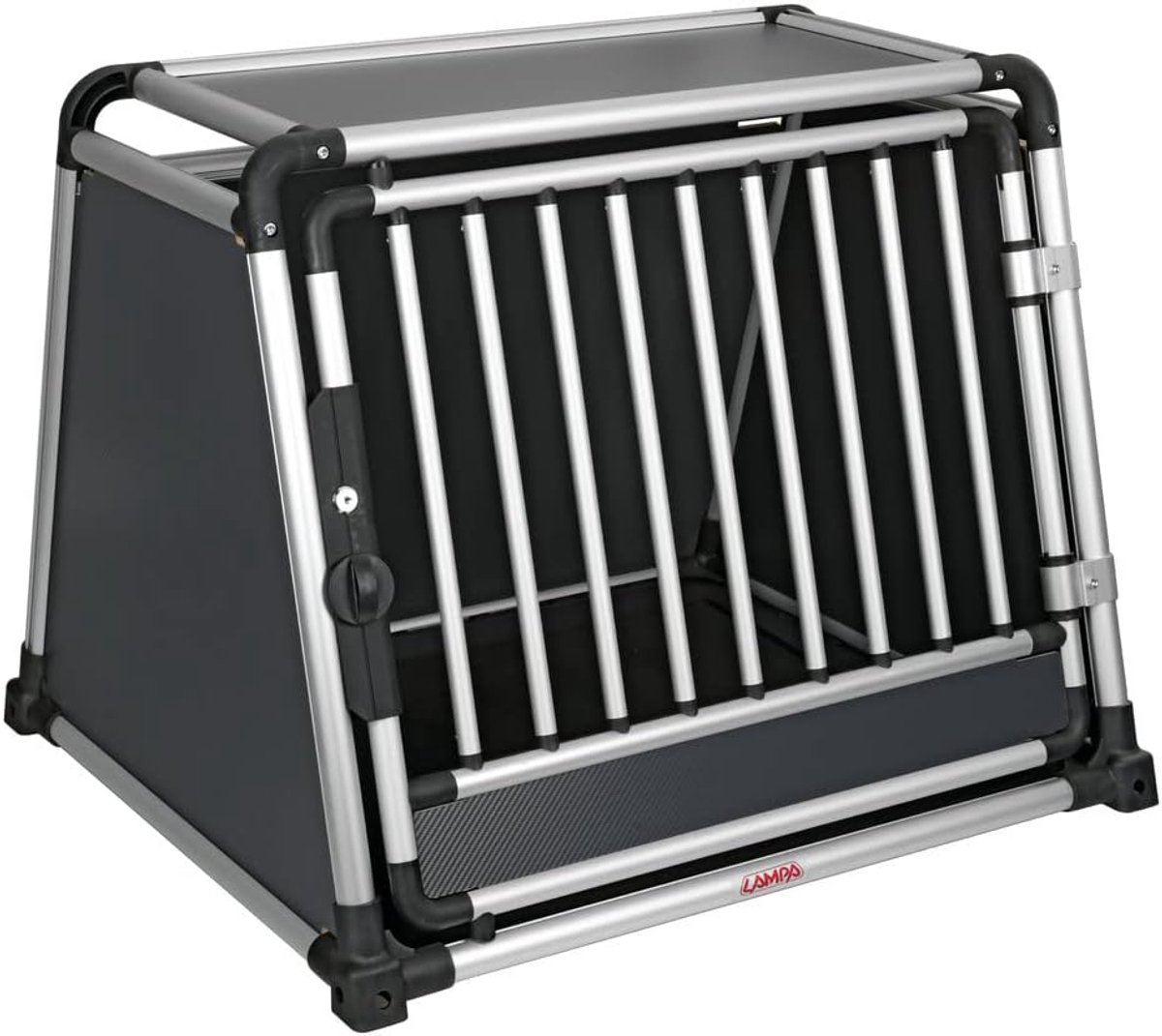 Transportbox Huisdieren - Reiskooi Auto - Veilig Vervoer - Afgeronde Hoeken - 83 x 73 x 66 cm - Zilver