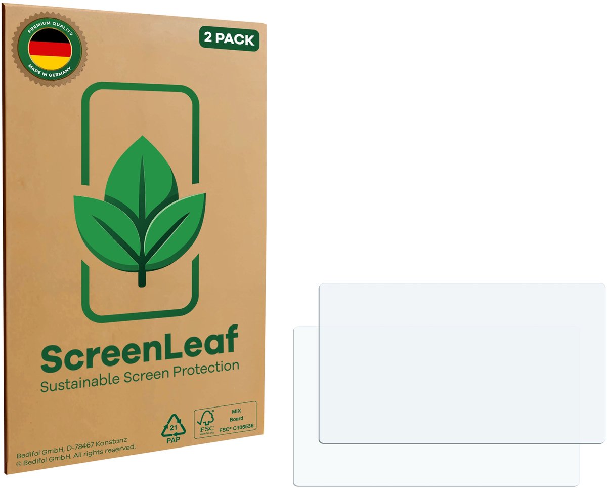 ScreenLeaf - Screenprotector Voor Smartphones En Mobiele Telefoons Mit 4 Inch Schermen [89 Mm X 50.2 Mm, 16, 9] - Folie Beschermfolie Transparant