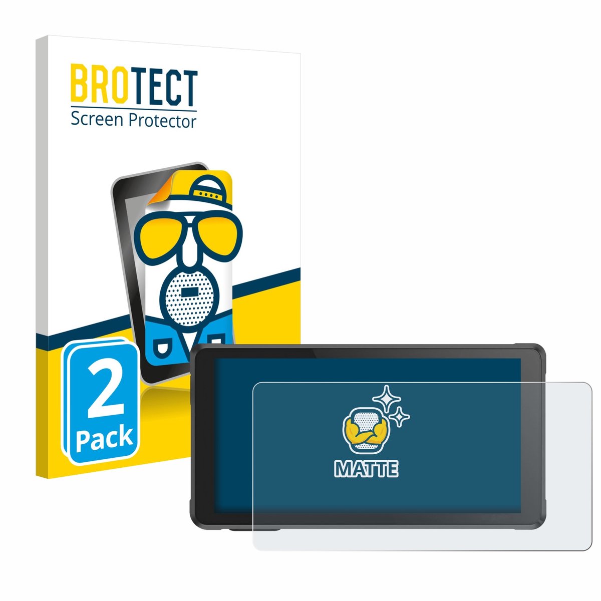 BROTECT - Screenprotector voor Interphone RideSync - Folie Beschermfolie matte 2 Stuks
