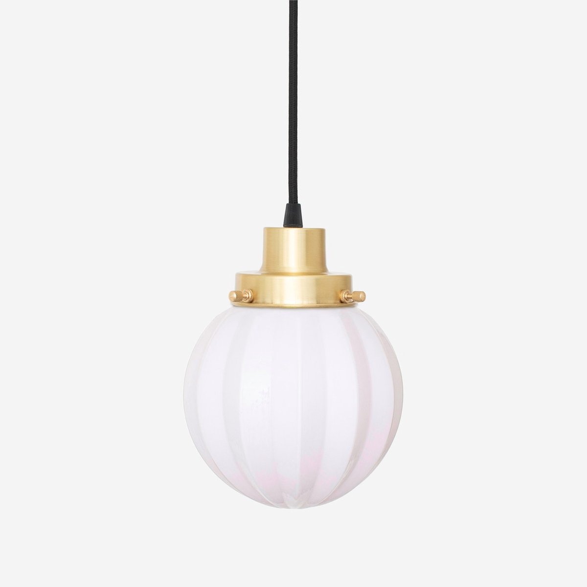 Hanglamp aan snoer Carambola Blush 20's Messing - Art Deco Trade