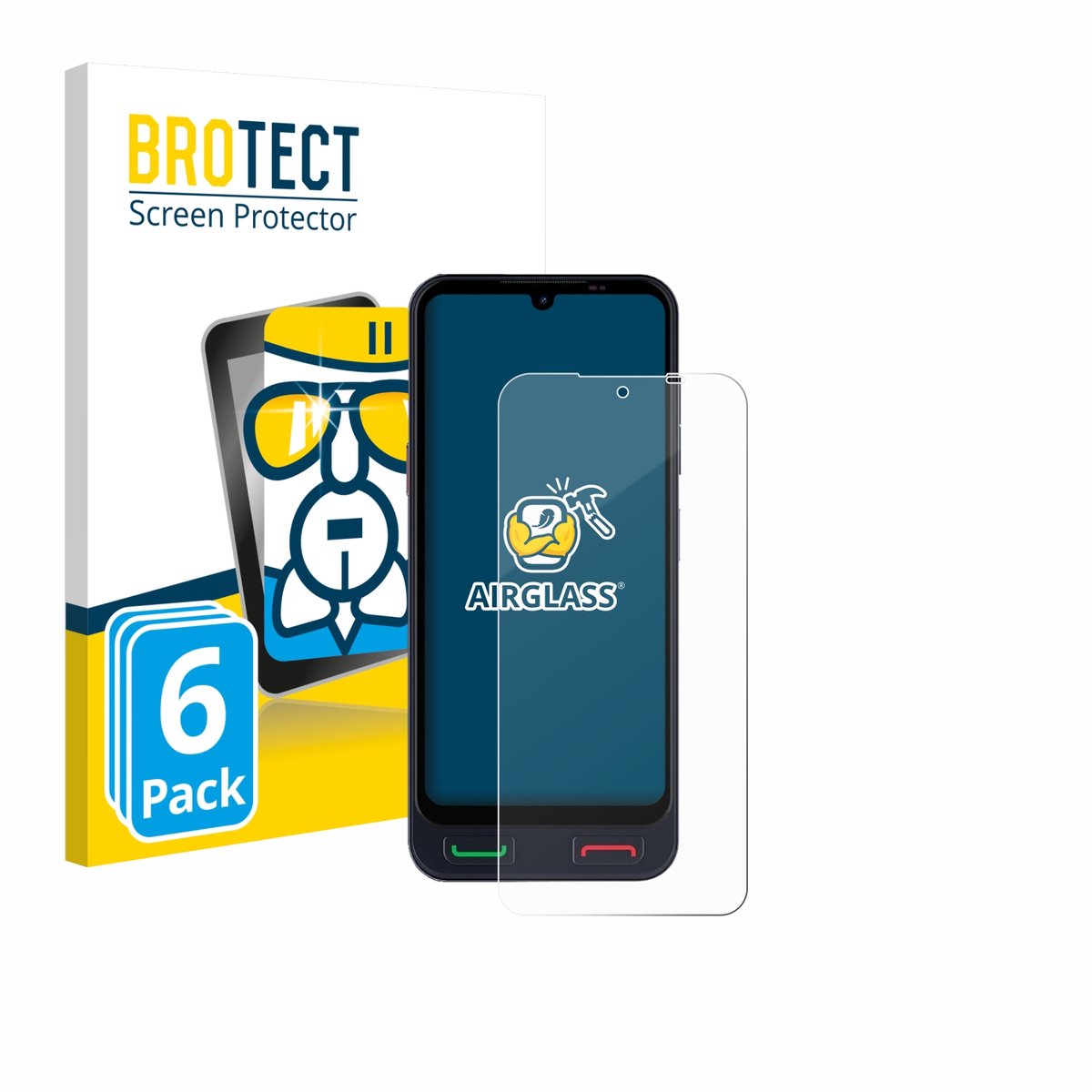Screenprotector 6 Stuks voor SPC Zeus 2 Pro Beschermglas transparant