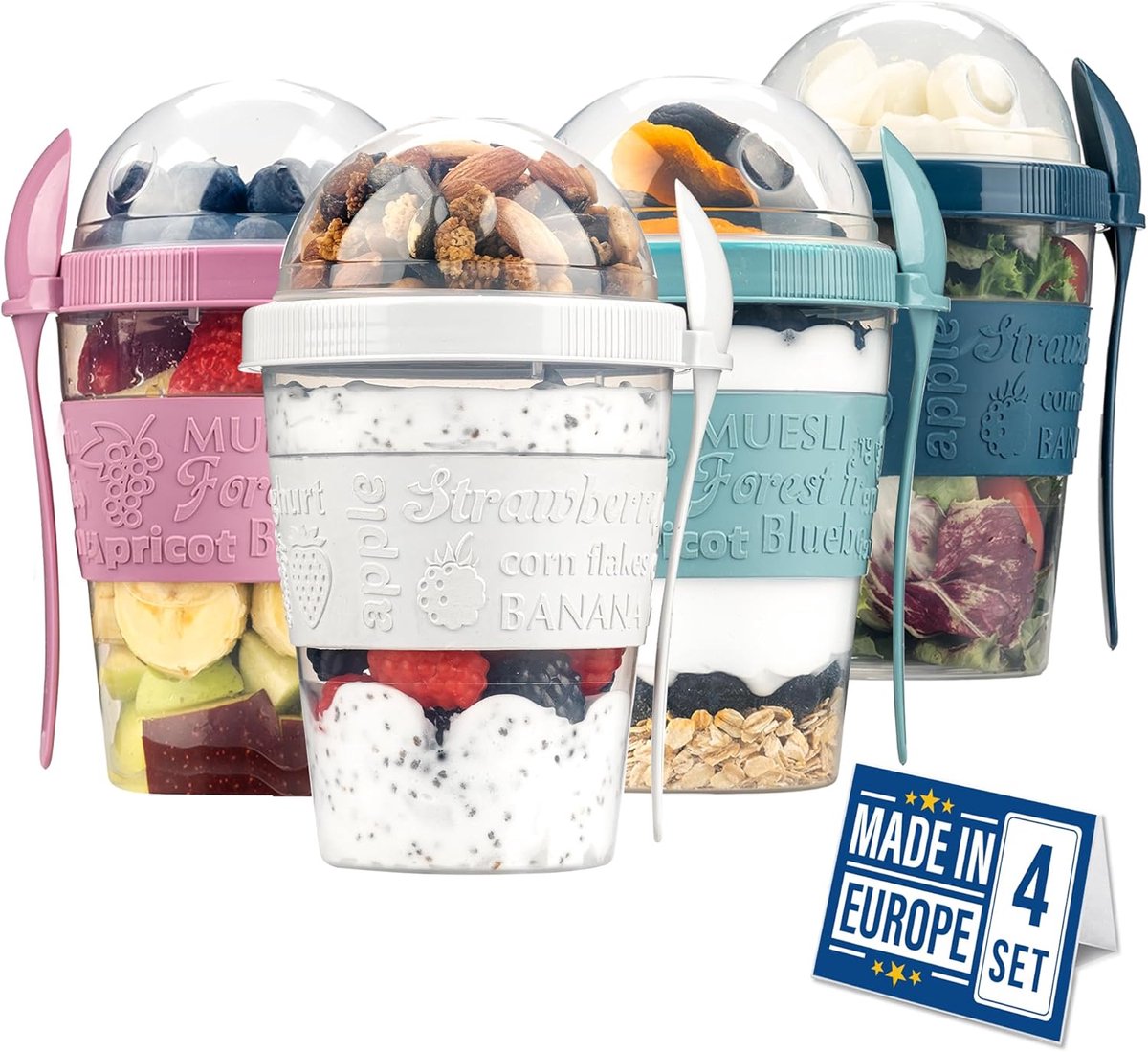 Yoghurtbeker To Go – Lunchbeker – Yoghurt Cup - ontbijt beker