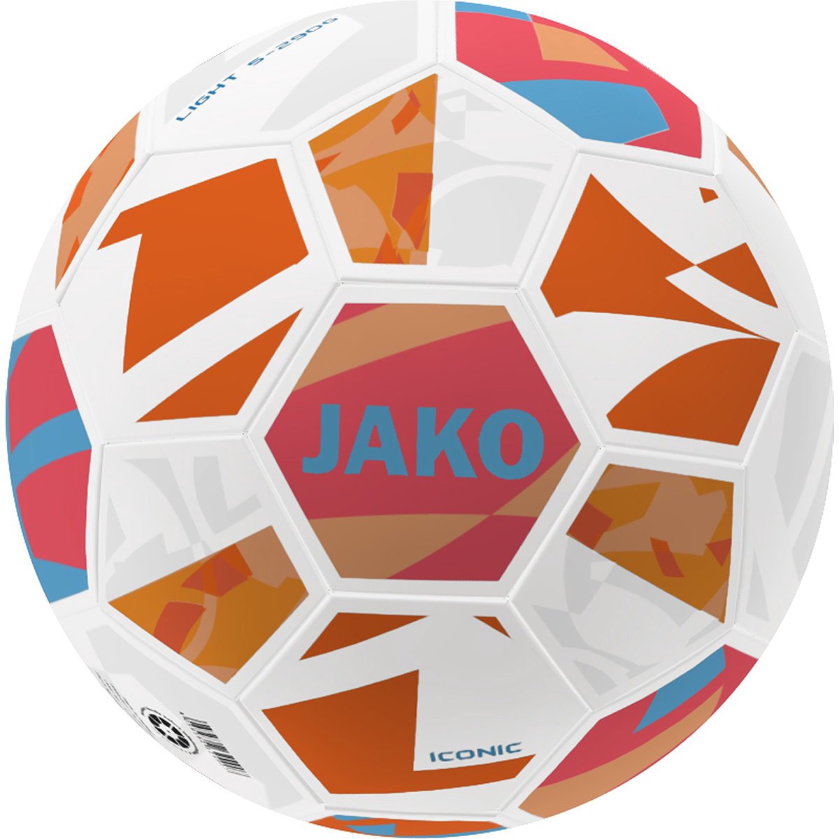 Jako Iconic 290G (Size 4) Lightbal - Wit / Koraal / Oranje | Maat: 4