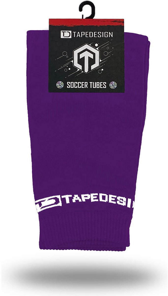Tapedesign Tubes Voetbalkousen Voetloos - Paars | Maat: ONE SIZE