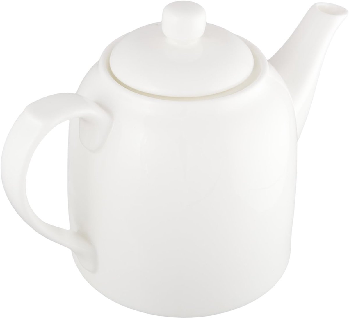 Porseleinen theepot - Theekan - Thee serveren - Met deksel - 900 ml - Wit