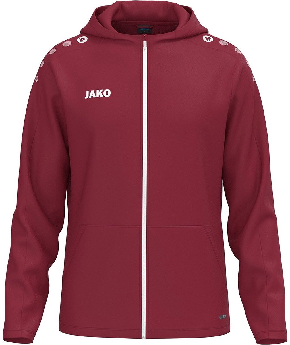 Jako One Jas Met Kap Heren - Bordeaux | Maat: 4XL