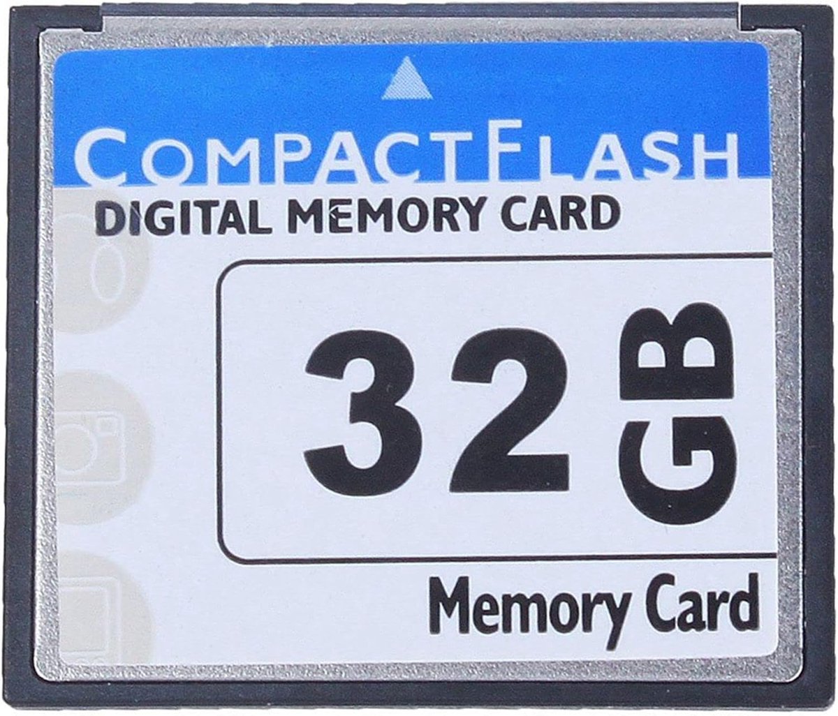 Compacte Flash Geheugenkaart - Opslagkaart Camera - Industriële Opslag - 32 GB Capaciteit - 6 x 4 x 1 cm