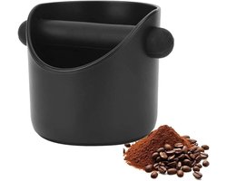 Koffie-afklopbak – Afklopbak - knockbox - afklopbak koffie - afvalbak voor koffie – Accessoire voor koffiemachines – ABS – Zwart