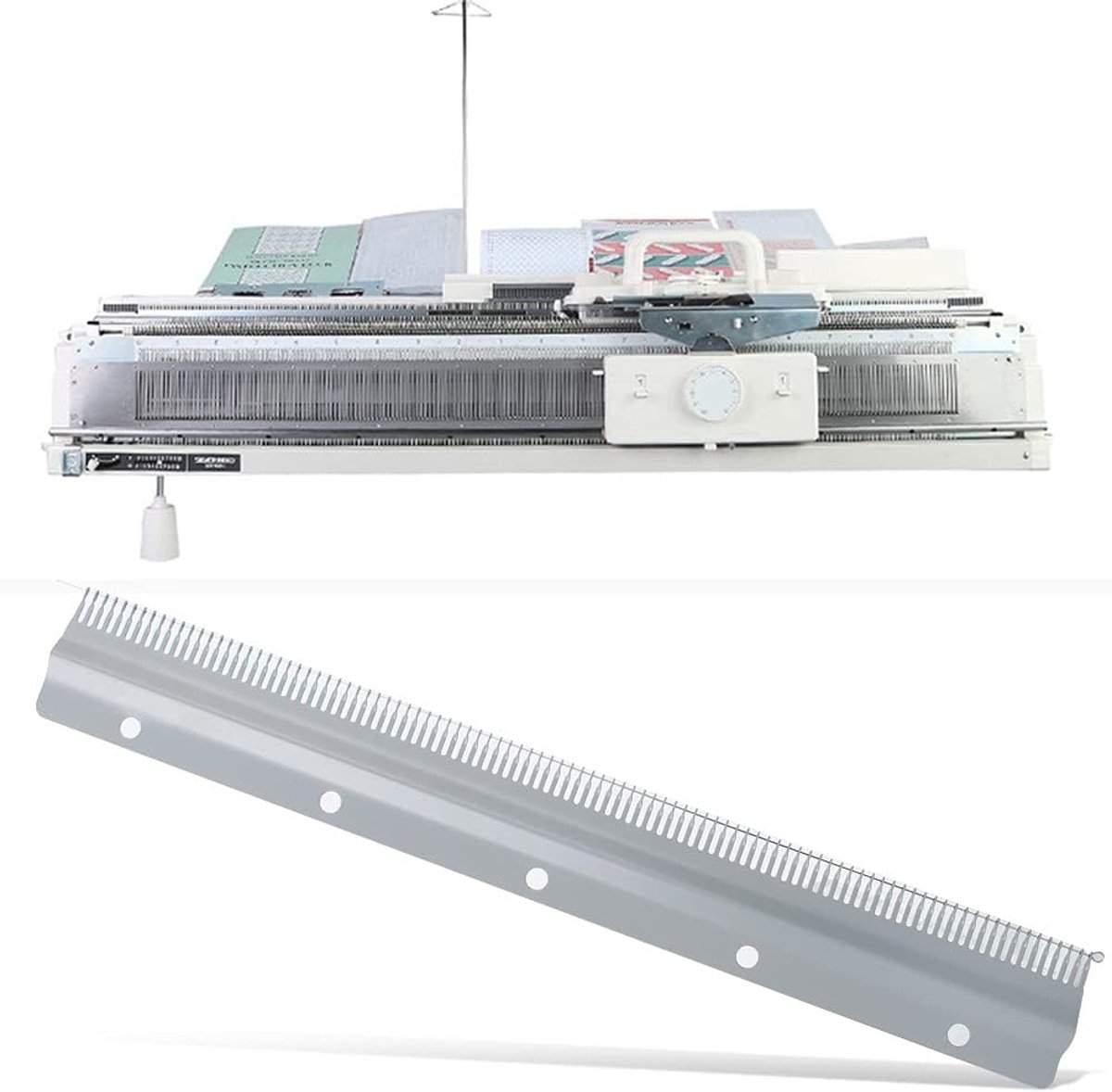 Opzetkam Breimachine - Kam Accessoire - Breien Vereenvoudigen - Metalen Constructie - 45 cm