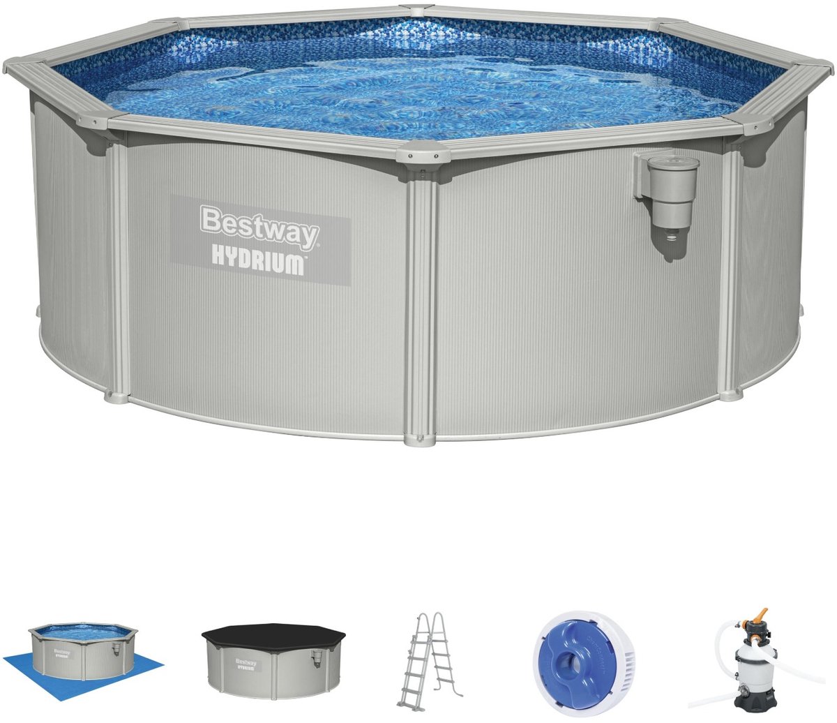 Bestway Framezwembad Hydrium bovengronds rond 360x120 cm
