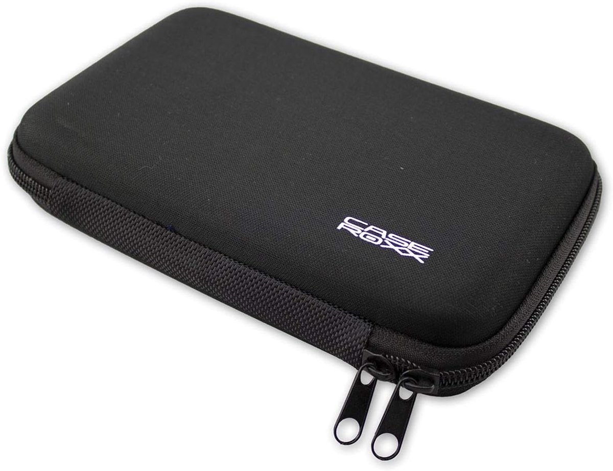 GPS Tas - Navigatie Hoes - Onderweg Beschermen - Hardcase met Elastiek - 19.5 x 12.5 x 3 cm