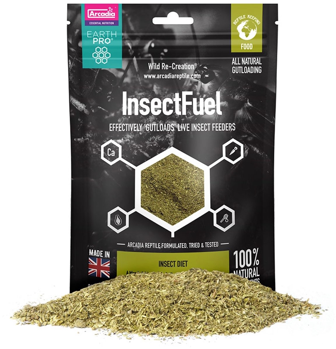 Arcadia Earth Pro Insect Fuel - Gutloaden Voedseldieren