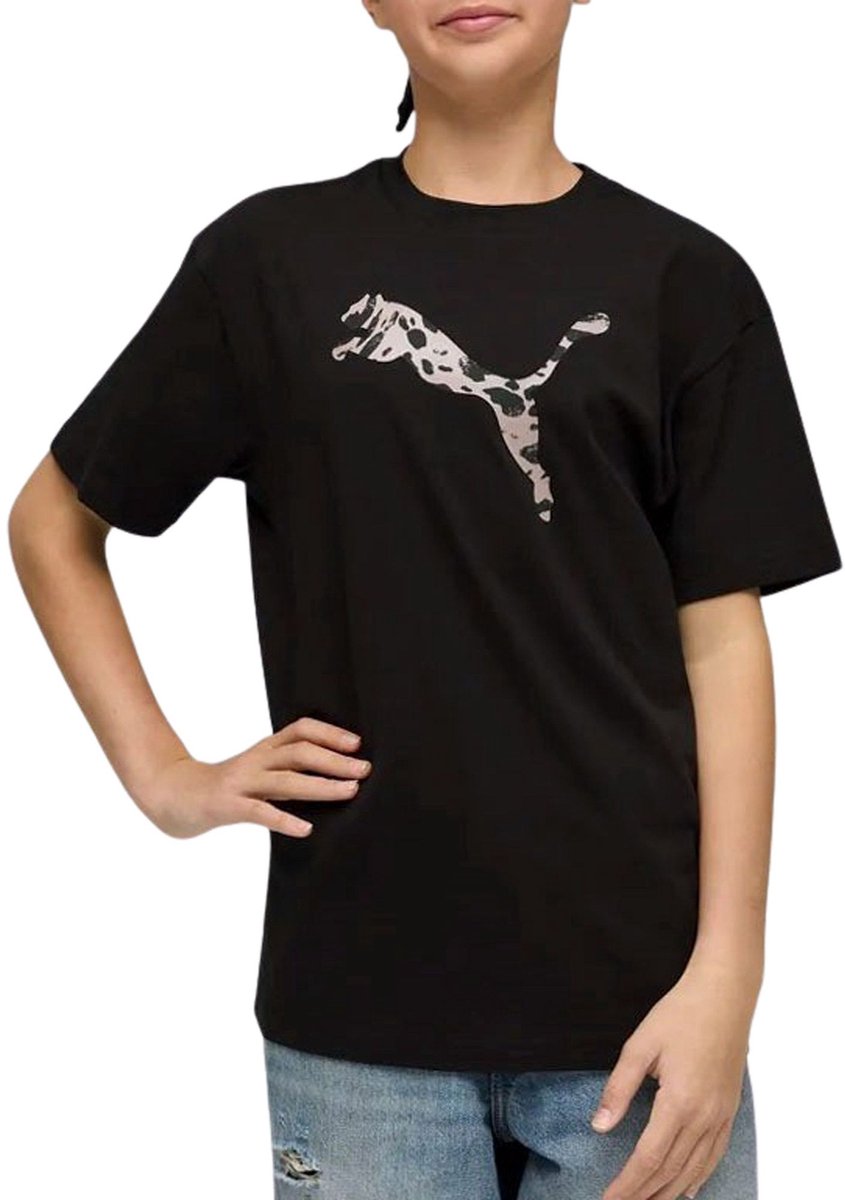 Puma Essentials Animal Shirt Meisjes Zwart