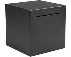GELLDG Spaarbuksens - Niet Openbaar Edelstalen Spardos - 12x12cm Grote Capaciteit Duurzaam Metaal - Geschikt voor Volwassenen en Kinderen - Onbreekbaar Tenzij Vernietigd
