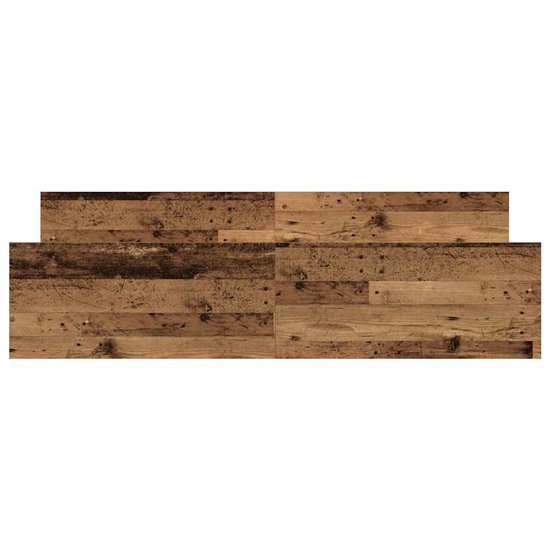 vidaXL - Cadre de lit - sans - matelas - 160x200 - cm - bois - traité - vieux - bois