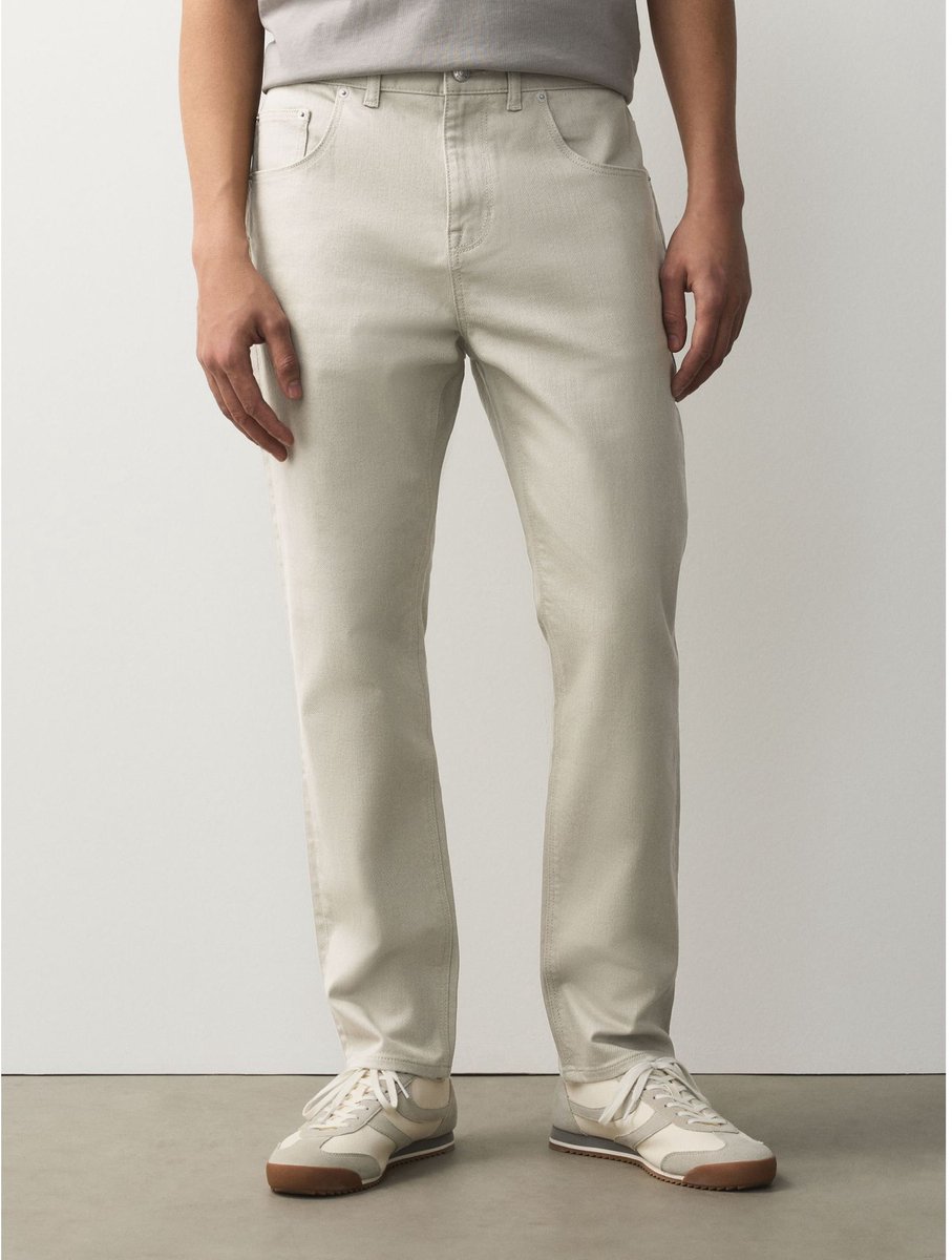 Next - Heren - Klassieke slim-fit stretchjeans - Wit