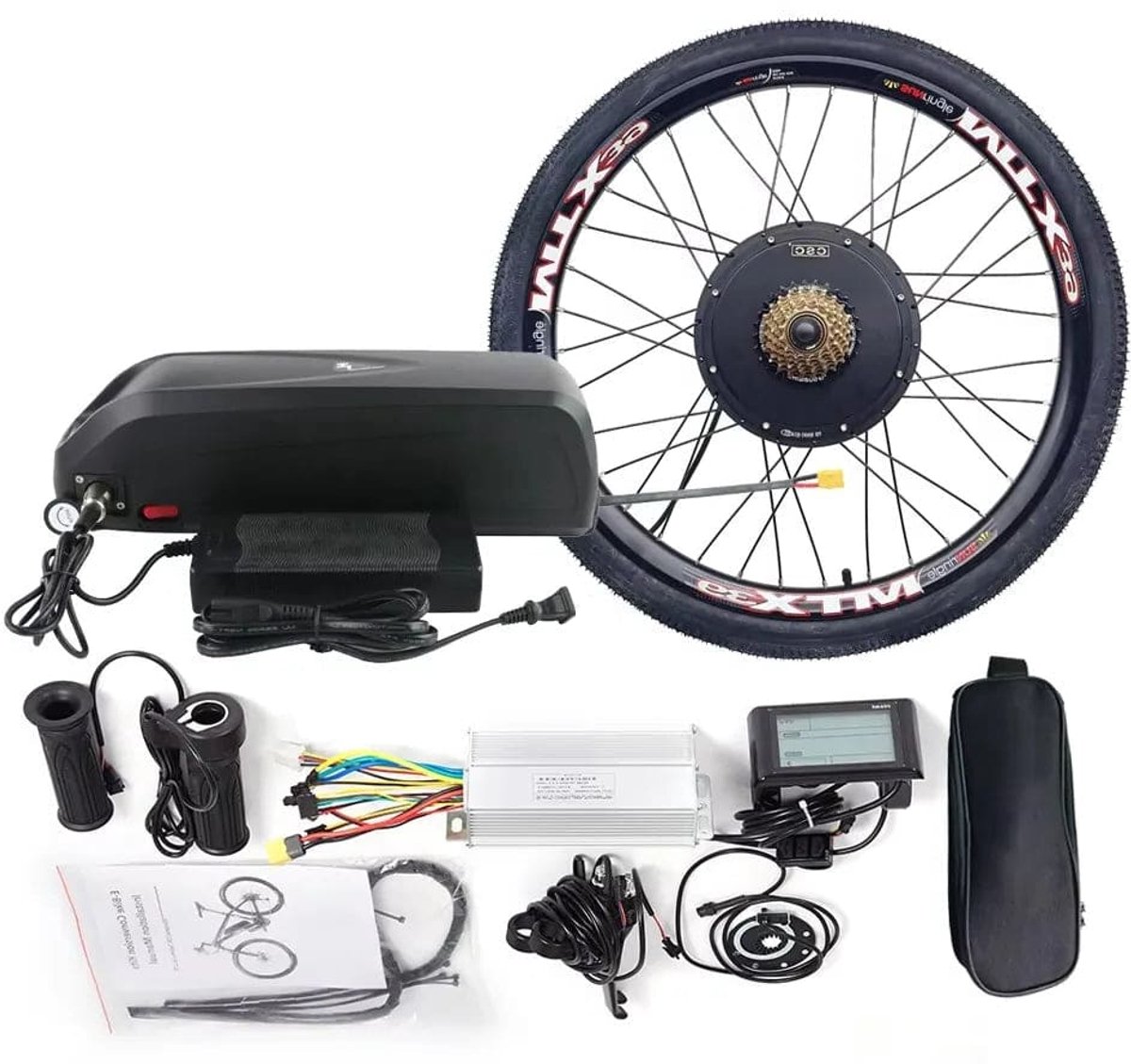 Ebike Ombouwset – Elektrische Fiets Kit – E-bike Conversie – Fiets Motor Kit – 48V 1000W – 29 Inch Wiel – 18Ah Batterij – Geluidloos & Onderhoudsarm