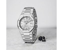 Pagani Design PD-1673 – Herencollectie Automatisch Horloge – Zilverkleurig RVS met Zilver Wijzerplaat – 40mm – Japan NH35 – Saffierglas – 100M Waterdicht